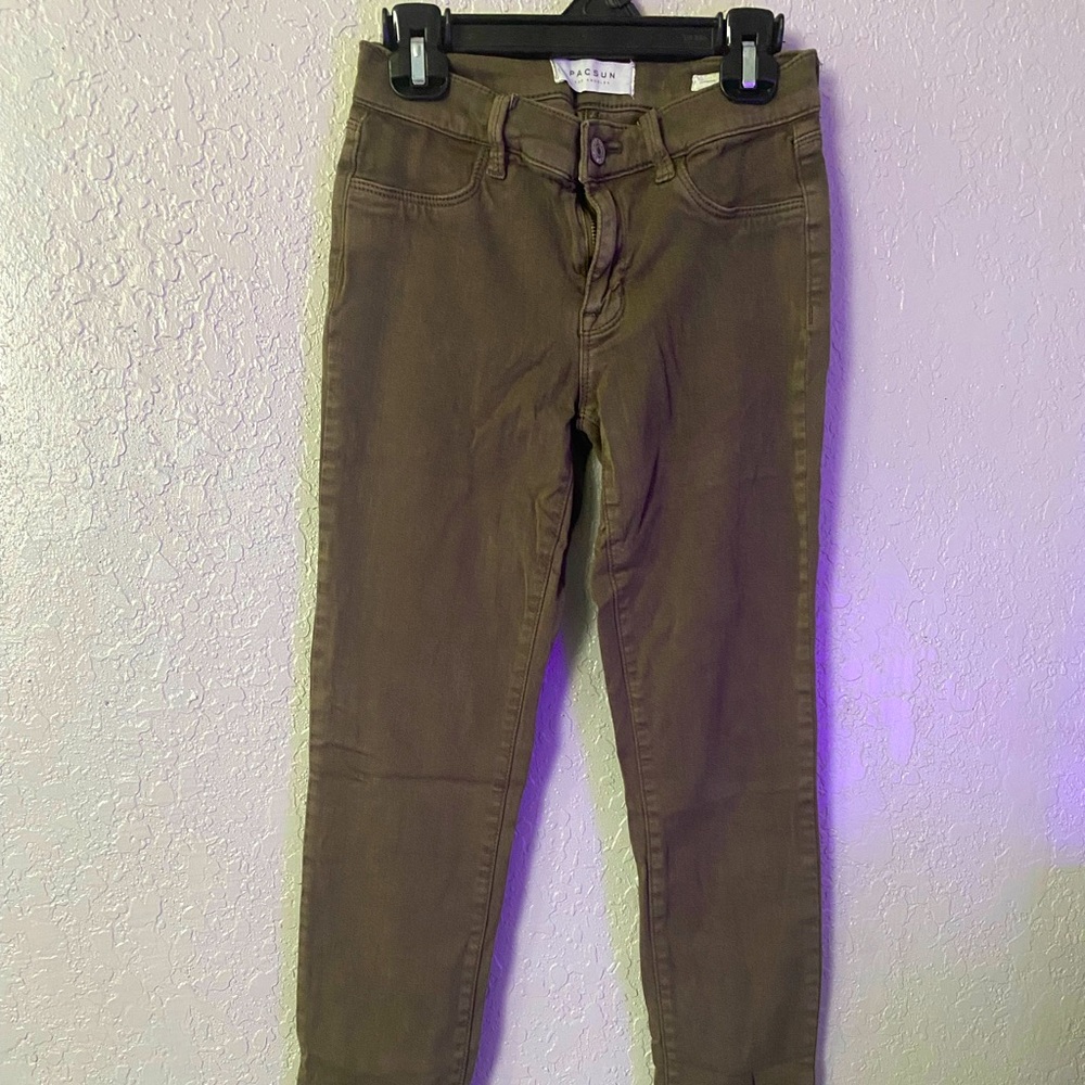 Navy Green Pacsun Jeggings size 23